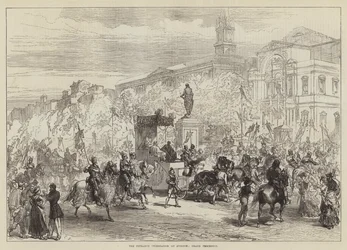 La célébration de Pétrarque à Avignon, Grande procession